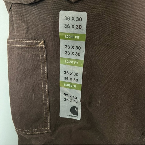 NWT Carhartt men’s Canvas Carpenter Jean - Picture 3 of 7